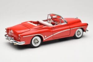 Buick Skylark Cabriolet Rosso Motormax 1:18 73129 Pressofusione — immagine 3 di 8