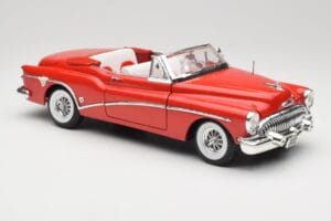 Buick Skylark Rosso Motormax 1:18 411393-M1 Pressofusione — immagine 6 di 8
