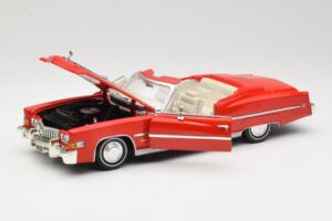 Cadillac Eldorado Cabriolet Rosso Anson 1:18 30387 Pressofusione — immagine 2 di 8