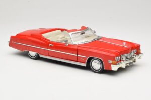 Cadillac Eldorado Cabriolet Rosso Anson 1:18 30387 Pressofusione — immagine 6 di 8