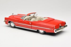 Cadillac Eldorado Cabriolet Rosso Anson 1:18 30387 Pressofusione — immagine 7 di 8