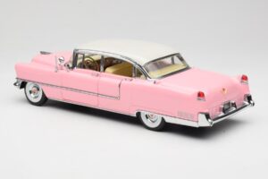 Cadillac Fleetwood Elvis Presley Rosa MRC 1:18 LIC1000 Pressofusione — immagine 7 di 8