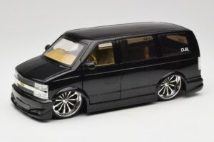 Chevrolet Astro Van Tuned Nero Jada 1:18 63122 Pressofusione