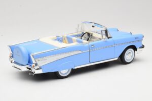 Chevrolet Bel Air Cabriolet Blu Road Signature 1:18 55/1/0863 Pressofusione — immagine 3 di 8