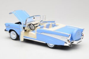 Chevrolet Bel Air Cabriolet Blu Road Signature 1:18 55/1/0863 Pressofusione — immagine 5 di 8