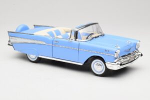 Chevrolet Bel Air Cabriolet Blu Road Signature 1:18 55/1/0863 Pressofusione — immagine 6 di 8