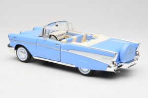 Chevrolet Bel Air Cabriolet Blu Road Signature 1:18 55/1/0863 Pressofusione — immagine 7 di 8