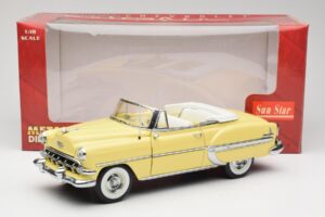 Chevrolet Bel Air Cabriolet Giallo Sun Star 1:18 1712 Pressofusione — immagine 8 di 8