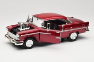 Chevrolet Bel Air Rosso Motormax 1:18 73100TC-M1 Pressofusione — immagine 2 di 8
