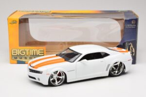 Chevrolet Camaro Concept Tuned Bianco Jada 1:18 63014 Pressofusione — immagine 8 di 8