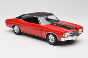 Chevrolet Chevelle SS 454 Rosso Maisto 1:18 531892 Pressofusione — immagine 6 di 8