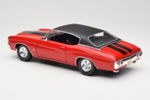Chevrolet Chevelle SS 454 Rosso Maisto 1:18 531892 Pressofusione — immagine 7 di 8