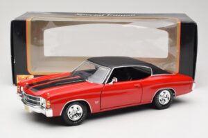 Chevrolet Chevelle SS 454 Rosso Maisto 1:18 531892 Pressofusione — immagine 8 di 8