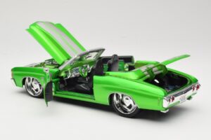 Chevrolet Chevelle SS Cabriolet Verde Maisto 1:18 31099 Pressofusione — immagine 5 di 8