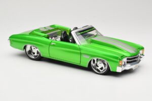 Chevrolet Chevelle SS Cabriolet Verde Maisto 1:18 31099 Pressofusione — immagine 6 di 8