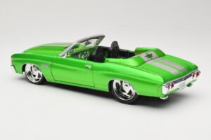 Chevrolet Chevelle SS Cabriolet Verde Maisto 1:18 31099 Pressofusione — immagine 7 di 8