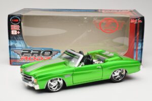 Chevrolet Chevelle SS Cabriolet Verde Maisto 1:18 31099 Pressofusione — immagine 8 di 8