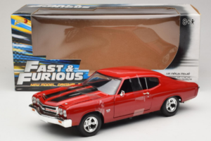 Chevrolet Chevelle SS Fast & Furious Rosso Johnny Lightning 1:18 39578 Pressofusione — immagine 6 di 6