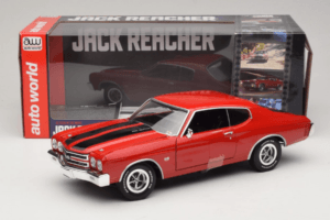 Chevrolet Chevelle SS Rosso Jack Reacher Auto World 1:18 AWSS109/06 Pressofusione — immagine 8 di 8