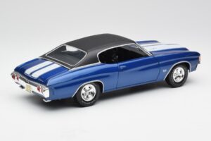 Chevrolet Chevelle SS 454 Blu Maisto 1:18 531886 Pressofusione — immagine 3 di 8