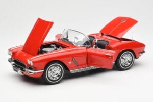 Chevrolet Corvette C1 Cabriolet Roman Rosso AUTOart 1:18 71102 Pressofusione — immagine 2 di 8