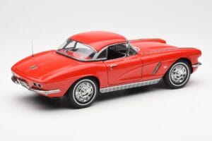 Chevrolet Corvette C1 Cabriolet Roman Rosso AUTOart 1:18 71102 Pressofusione — immagine 3 di 8