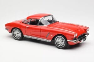 Chevrolet Corvette C1 Cabriolet Roman Rosso AUTOart 1:18 71102 Pressofusione — immagine 6 di 8