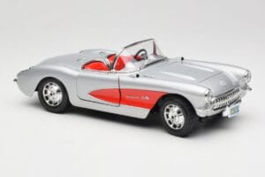 Chevrolet Corvette C1 Argento Bburago 1:18 3034 Pressofusione — immagine 6 di 8