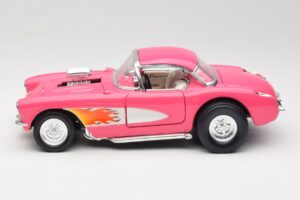 Chevrolet Corvette C1 Gasser Rosa Road Legends 1:18 92019-R1 Pressofusione — immagine 4 di 8