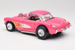 Chevrolet Corvette C1 Gasser Rosa Road Legends 1:18 92019-R1 Pressofusione — immagine 7 di 8