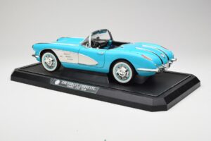 Chevrolet Corvette C1 Hard Top Blu Solido 1:12 1202-M1 Pressofusione — immagine 7 di 8