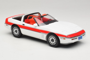 Chevrolet Corvette C4 A-Team Bianco GreenLight 1:18 13532 Pressofusione — immagine 6 di 8