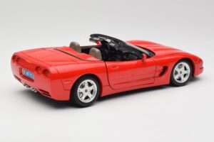 Chevrolet Corvette C5 Cabriolet Rosso Bburago 1:18 3076 Pressofusione — immagine 3 di 8