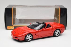 Chevrolet Corvette C5 Cabriolet Torch Rosso Maisto 1:18 50318 Pressofusione — immagine 8 di 8