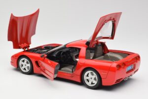 Chevrolet Corvette C5 Rosso Bburago 1:18 3066 Pressofusione — immagine 5 di 8