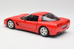 Chevrolet Corvette C5 Rosso Bburago 1:18 3066 Pressofusione — immagine 7 di 8