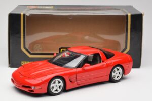 Chevrolet Corvette C5 Rosso Bburago 1:18 3066 Pressofusione — immagine 8 di 8