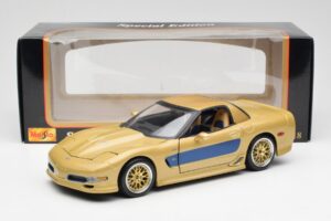 Chevrolet Corvette C5 Guldstrand Signature Edition Oro Maisto 1:18 31657 Pressofusione — immagine 8 di 8
