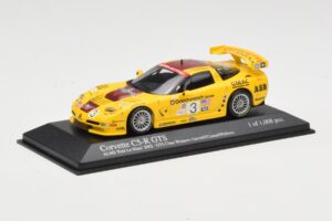 Chevrolet Corvette C5-R #3 R. Fellows / J. O'Connell / O. Gavin ALMS Petit Le Mans 2002 Minichamps 1:43 400021493 Pressofusio — immagine 2 di 4