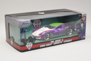 Chevrolet Corvette C6 Stingray The Joker With Figure Jada 1:24 253255020 Pressofusione — immagine 2 di 3