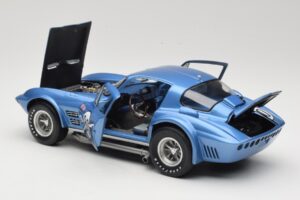 Chevrolet Corvette Grand Sport GT #80 R. Penske Chevrolet Nassau Speed Week 1963 Exoto 1:18 RLG18022 Pressofusione — immagine 5 di 8
