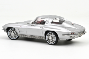 Chevrolet Corvette C2 Sting Ray Sebring Silver Norev 1:18 189052 Pressofusione — immagine 2 di 2