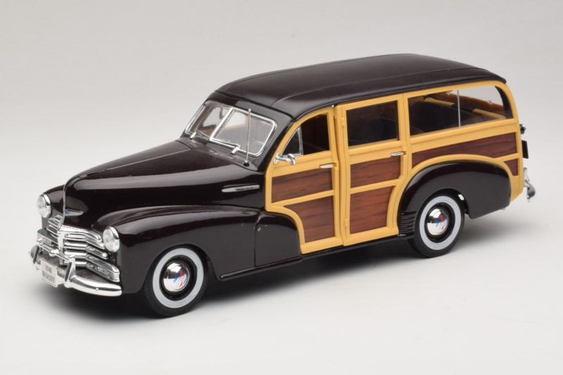Chevrolet Fleetmaster Woody Nero Maisto 1:18 56043 Pressofusione