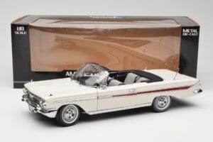 Chevrolet Impala Cabriolet Bianco Sun Star 1:18 3405 Pressofusione — immagine 8 di 8