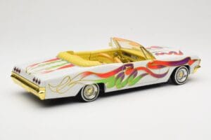 Chevrolet Impala Lowrider White Metallic Hot Wheels 1:18 27635 Pressofusione — immagine 3 di 8