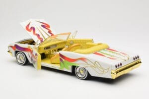 Chevrolet Impala Lowrider White Metallic Hot Wheels 1:18 27635 Pressofusione — immagine 5 di 8