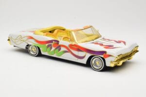 Chevrolet Impala Lowrider White Metallic Hot Wheels 1:18 27635 Pressofusione — immagine 6 di 8
