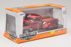 Chevrolet Pickup Bigtime Kustoms Rosso Jada 1:24 96802 Pressofusione — immagine 2 di 3
