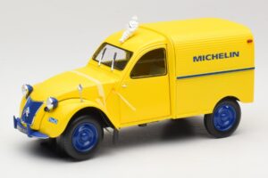 Citroen 2CV Fourgonnette Michelin Bibendum Norev 1:18 181502 Pressofusione