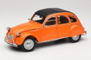 Citroen 2CV Arancione Minichamps 1:18 150111504 Pressofusione